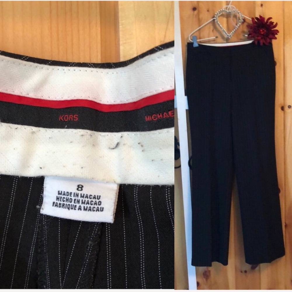 Michael Kors pinstriped dress pant